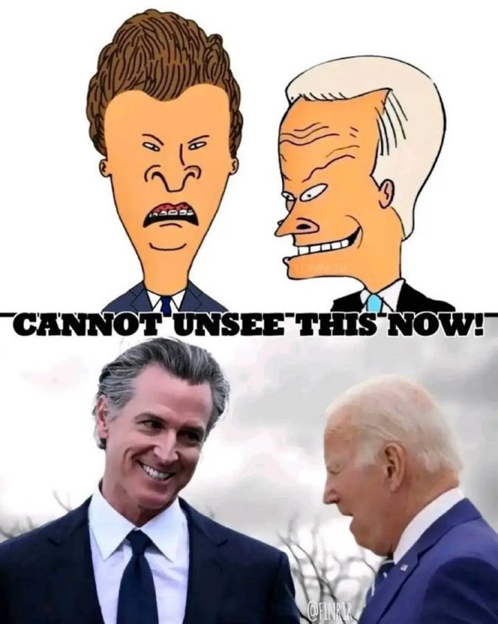 beavis butthead newsom biden