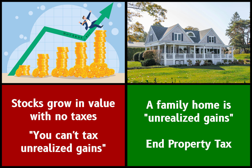 Property Tax vs Stocks NO tax