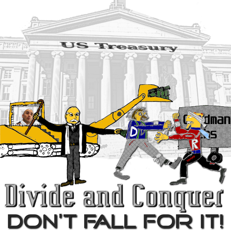 Banksters loot while Red n Blue bicker